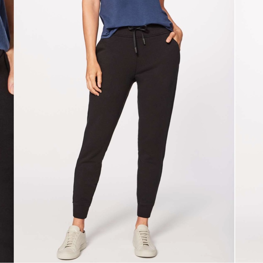Lululemon Womens Warm Down HR Jogger 
SoftTouch size 8 LW5DB0S black high rise